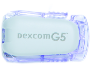 Dexcom G5 Mobile is a compact continuous glucose monitoring (CGM) system that can provide accurate, real-time glucose readings every five minutes for people with type 1 or type 2 diabetes on mobile devices (Photo: Dexcom, Inc.)