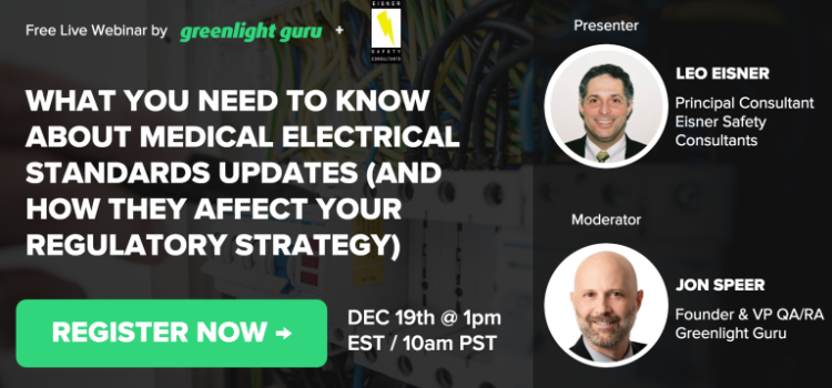 Free Webinar – What You Need to Know About Medical Electrical Standards Updates
