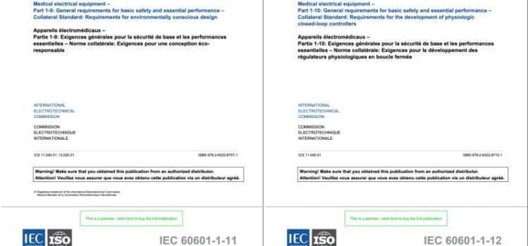New IEC 60601 Collateral Standards Published Early
