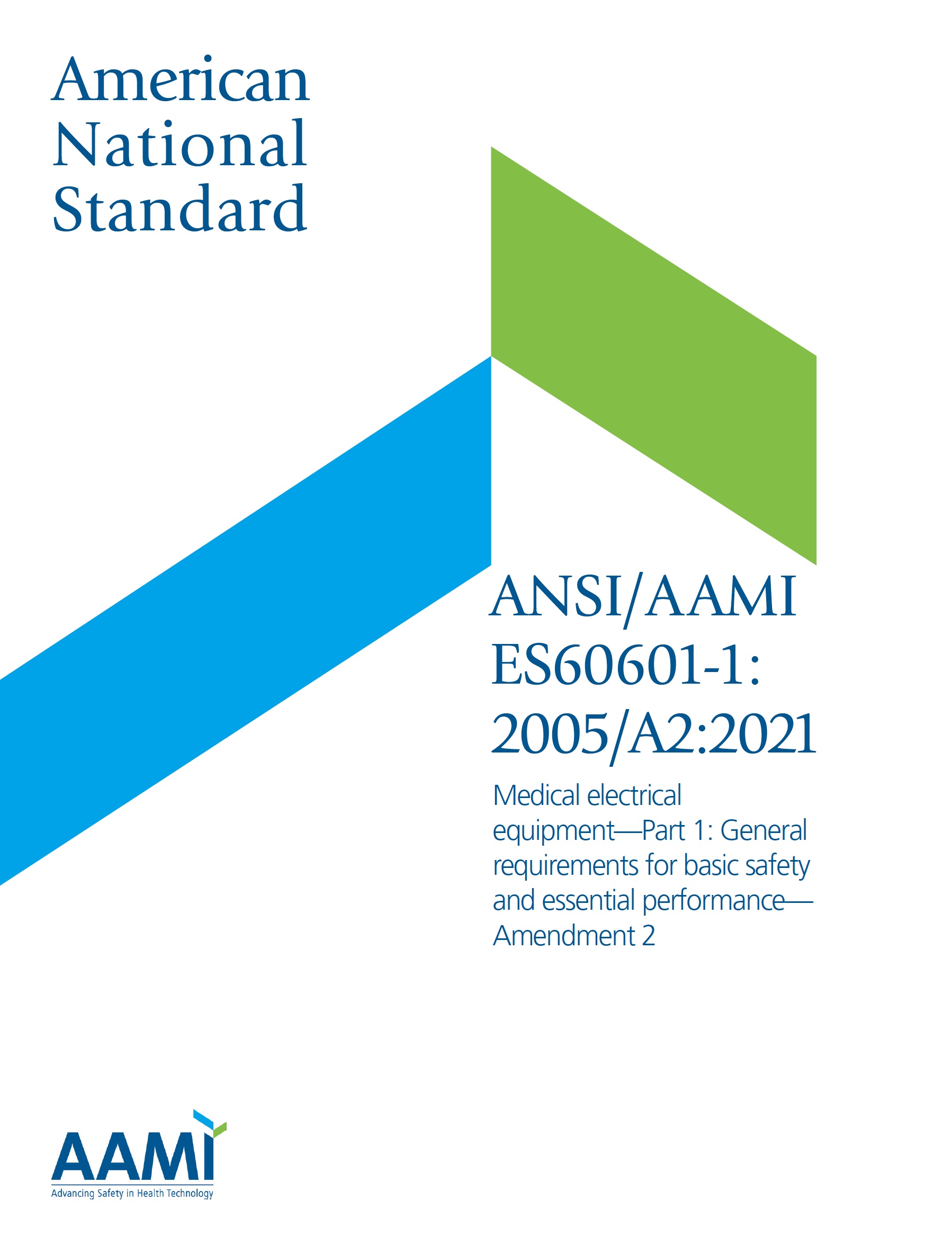 AAMI Finally Issues 60601 Based Amendments