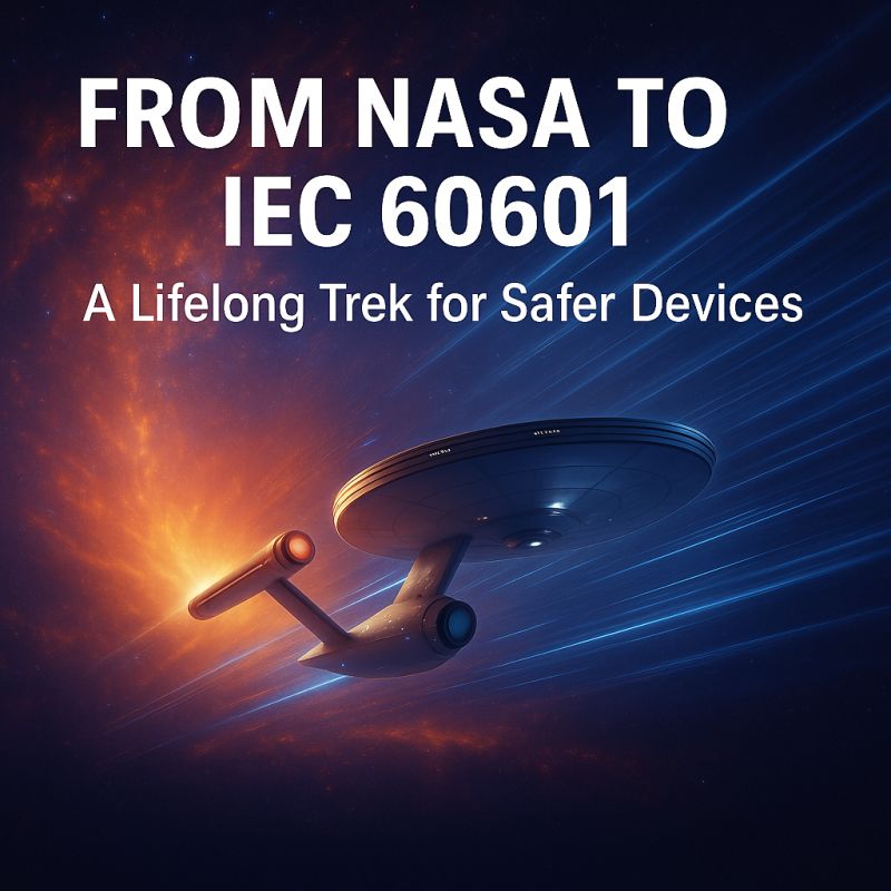 From NASA to IEC 60601, A Lifelong Trek for Safer Devices